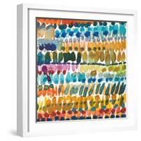 Colorful Patterns V Crop II-Cheryl Warrick-Framed Art Print