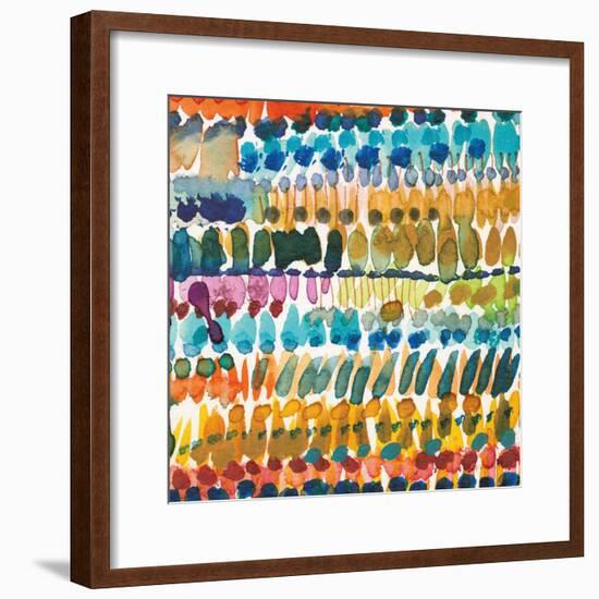 Colorful Patterns V Crop II-Cheryl Warrick-Framed Art Print