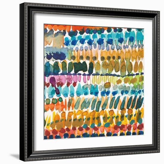 Colorful Patterns V Crop II-Cheryl Warrick-Framed Art Print