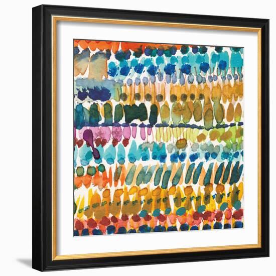 Colorful Patterns V Crop II-Cheryl Warrick-Framed Art Print