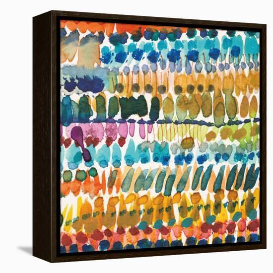 Colorful Patterns V Crop II-Cheryl Warrick-Framed Stretched Canvas