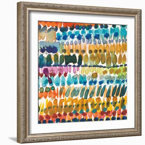 Colorful Patterns V Crop II-Cheryl Warrick-Framed Premium Giclee Print