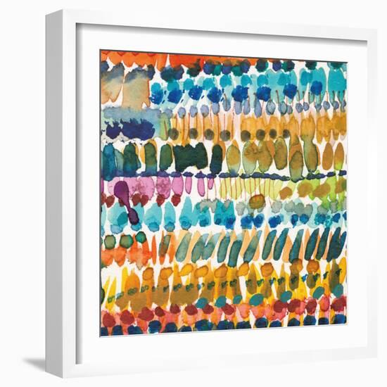 Colorful Patterns V Crop II-Cheryl Warrick-Framed Premium Giclee Print