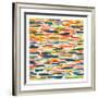 Colorful Patterns X-Cheryl Warrick-Framed Art Print
