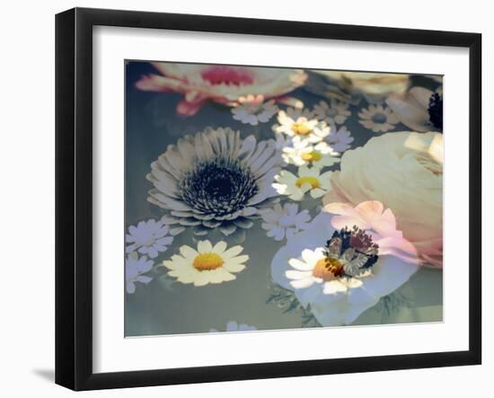 Colorful Photographic Layer Work of Blossoms-Alaya Gadeh-Framed Photographic Print