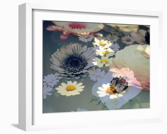 Colorful Photographic Layer Work of Blossoms-Alaya Gadeh-Framed Photographic Print