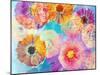 Colorful Photographic Layer Work of Blossoms-Alaya Gadeh-Mounted Photographic Print