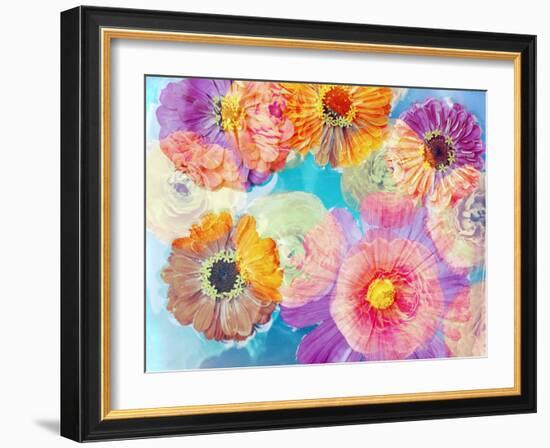 Colorful Photographic Layer Work of Blossoms-Alaya Gadeh-Framed Photographic Print