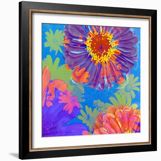 Colorful Photographic Layer Work of Blossoms-Alaya Gadeh-Framed Photographic Print