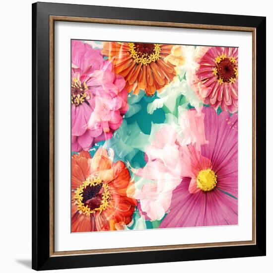 Colorful Photographic Layer Work of Blossoms-Alaya Gadeh-Framed Photographic Print