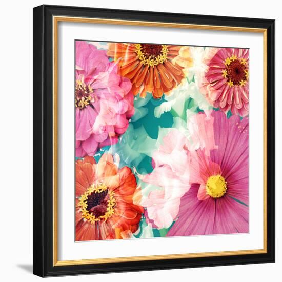 Colorful Photographic Layer Work of Blossoms-Alaya Gadeh-Framed Photographic Print