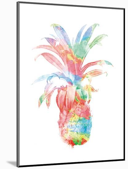 Colorful Pineapple Clean-Jace Grey-Mounted Art Print