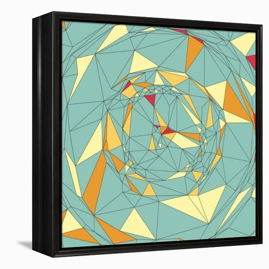 Colorful Pixels Mosaic. Abstract Background. Polygonal Vector Illustration.-Login-Framed Stretched Canvas