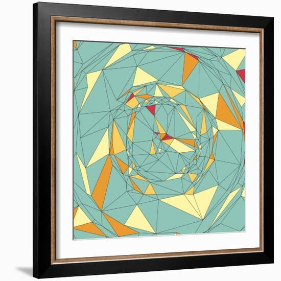 Colorful Pixels Mosaic. Abstract Background. Polygonal Vector Illustration.-Login-Framed Art Print