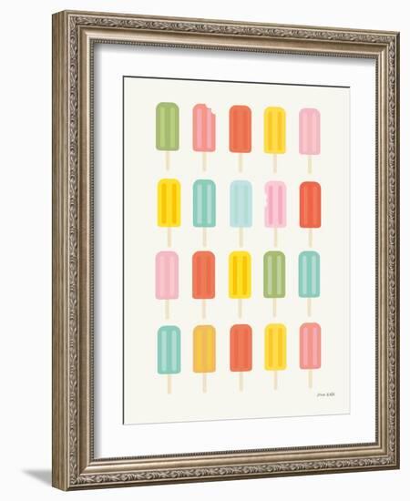 Colorful Popsicles-Ann Kelle-Framed Art Print