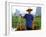 Colorful Portrait of Rice Farmer in Yangshou, China-Bill Bachmann-Framed Photographic Print