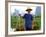 Colorful Portrait of Rice Farmer in Yangshou, China-Bill Bachmann-Framed Photographic Print