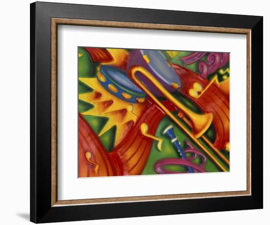 Colorful Poster Along the Riverwalk, New Orleans, Louisiana, USA-Adam Jones-Framed Photographic Print