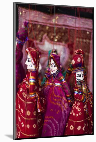 Colorful Puppets Hanging in a Shop in Udaipur, Rajasthan, India, Asia-Alex Treadway-Mounted Photographic Print