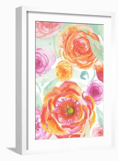 Colorful Roses II-Elizabeth Medley-Framed Art Print