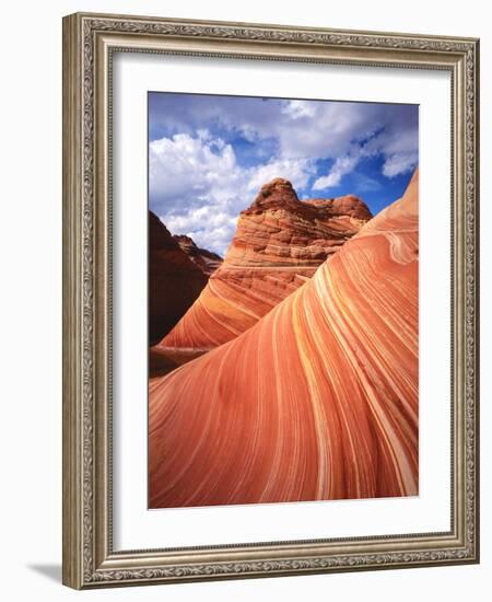 Colorful Sandstone Swirls in the Wave Formation, Paria Canyon, Utah, Usa-Dennis Flaherty-Framed Photographic Print