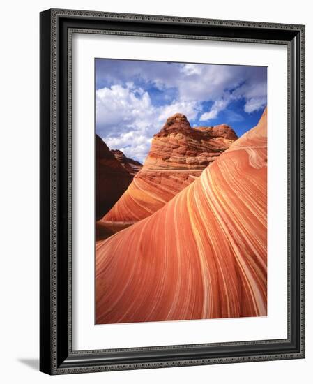 Colorful Sandstone Swirls in the Wave Formation, Paria Canyon, Utah, Usa-Dennis Flaherty-Framed Photographic Print