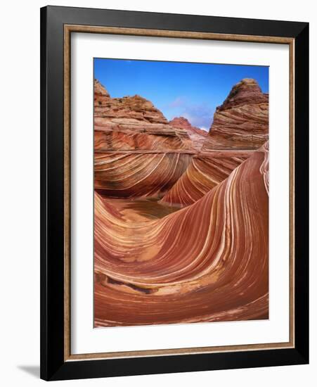 Colorful Sandstone Swirls in the Wave Formation, Paria Canyon, Utah, Usa-Dennis Flaherty-Framed Photographic Print