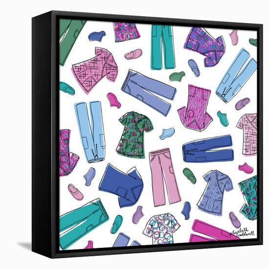 Colorful Scrubs-Elizabeth Caldwell-Framed Premier Image Canvas