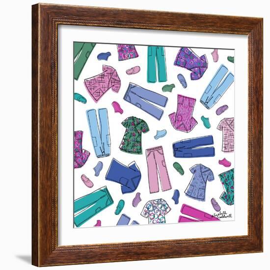 Colorful Scrubs-Elizabeth Caldwell-Framed Giclee Print