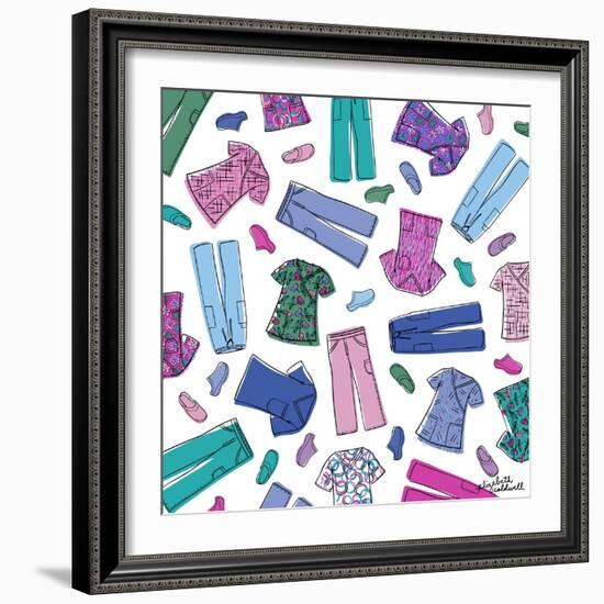 Colorful Scrubs-Elizabeth Caldwell-Framed Giclee Print