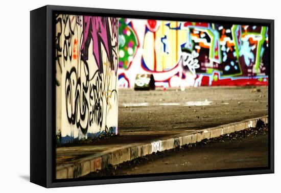 Colorful Selective Focus Graffiti Concept-sammyc-Framed Premier Image Canvas