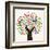 Colorful Solidarity Design Tree-cienpies-Framed Art Print