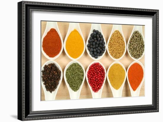 Colorful Spices-Fotokris-Framed Art Print