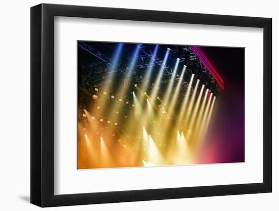 Colorful Stage Lights at Concert-Petr Jilek-Framed Photographic Print