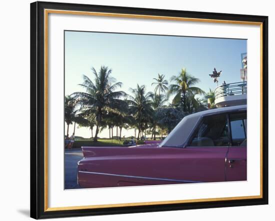 Colorful Street Life, South Beach, Miami, Florida, USA-Stuart Westmoreland-Framed Photographic Print