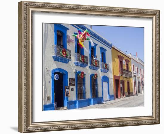 Colorful street, Oaxaca, Mexico, North America-Melissa Kuhnell-Framed Photographic Print