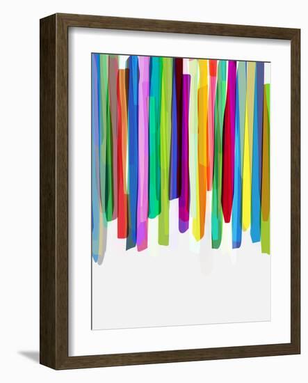 Colorful Stripes 2-Mareike Böhmer-Framed Giclee Print