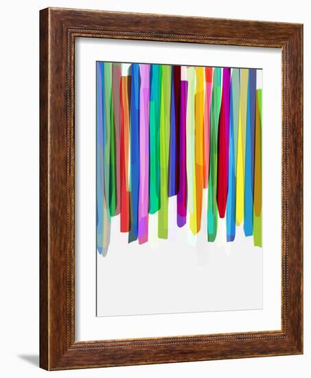 Colorful Stripes 2-Mareike Böhmer-Framed Giclee Print