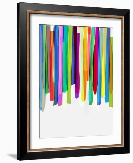 Colorful Stripes 2-Mareike Böhmer-Framed Giclee Print