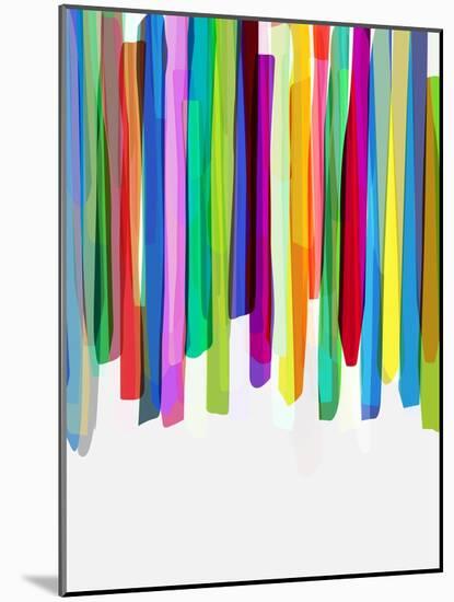 Colorful Stripes 2-Mareike Böhmer-Mounted Giclee Print