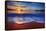 Colorful Sunrise with a Breaking Wave-West Coast Scapes-Framed Premier Image Canvas