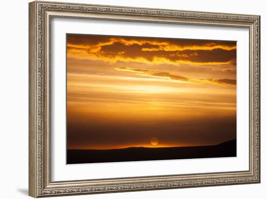 Colorful Sunset In Northern Iceland During The Midnight Sun-Joe Azure-Framed Photographic Print