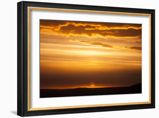 Colorful Sunset In Northern Iceland During The Midnight Sun-Joe Azure-Framed Photographic Print