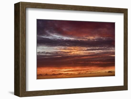 Colorful sunset, New Smyrna Beach, Florida, USA-Lisa Engelbrecht-Framed Photographic Print