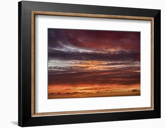 Colorful sunset, New Smyrna Beach, Florida, USA-Lisa Engelbrecht-Framed Photographic Print