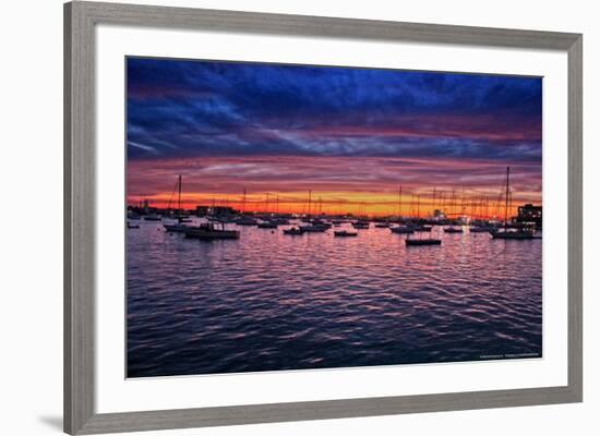 Colorful Sunset Newport Rhode Island Photo Poster-null-Framed Photo