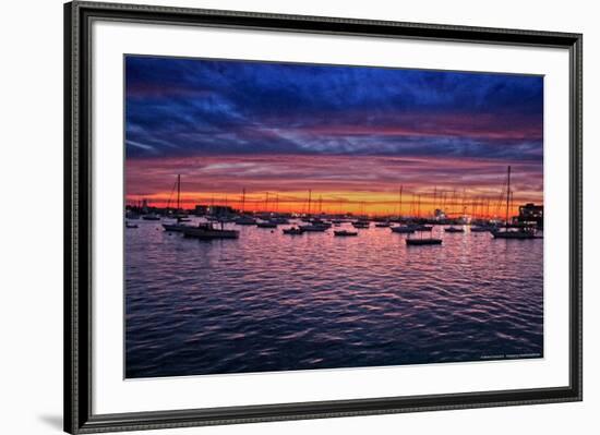 Colorful Sunset Newport Rhode Island Photo Poster-null-Framed Photo