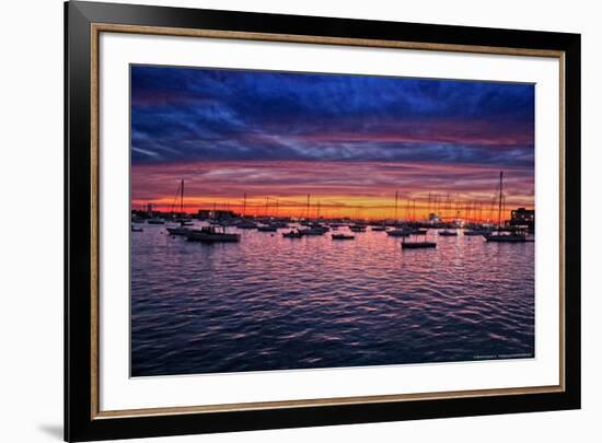 Colorful Sunset Newport Rhode Island Photo Poster-null-Framed Photo