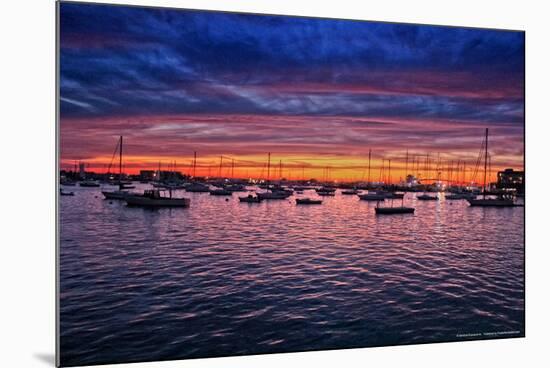 Colorful Sunset Newport Rhode Island Photo Poster-null-Mounted Photo