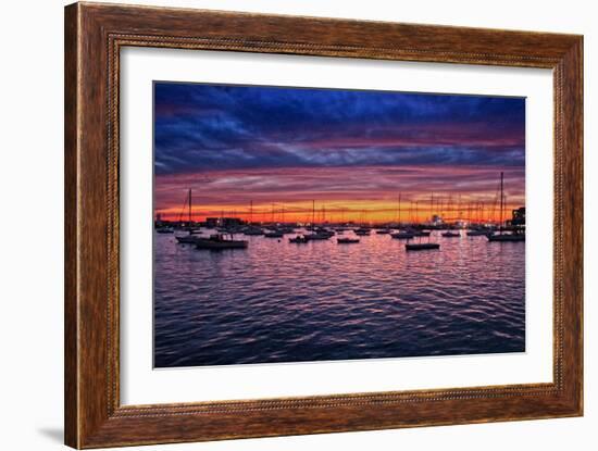 Colorful Sunset Newport Rhode Island-null-Framed Photo